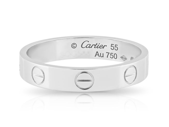 Cartier Love Ring 55 18ct White Gold