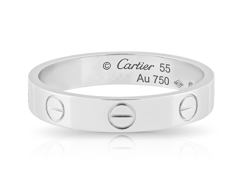 Cartier Love Ring 55 18ct White Gold