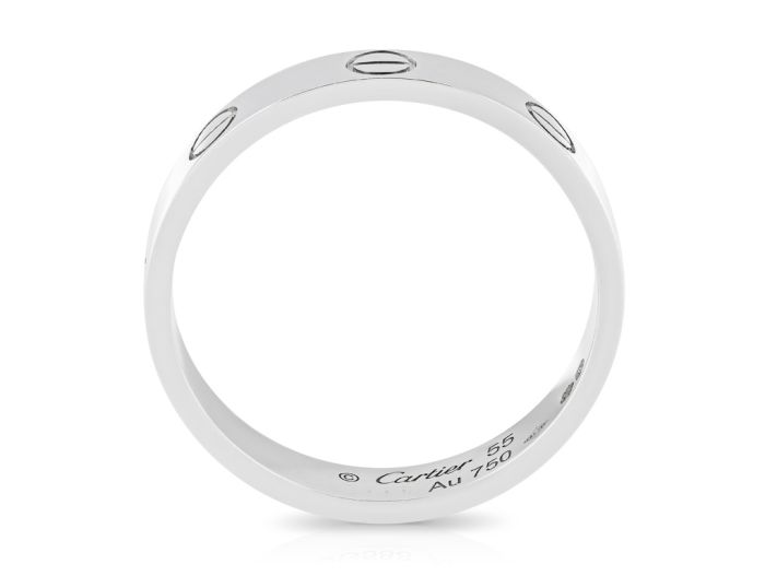 Cartier Love Ring 55 18ct White Gold - Image 3