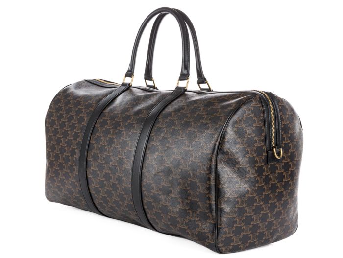 Celine Large in Triomphe Canvas Travel Bag - Image 2