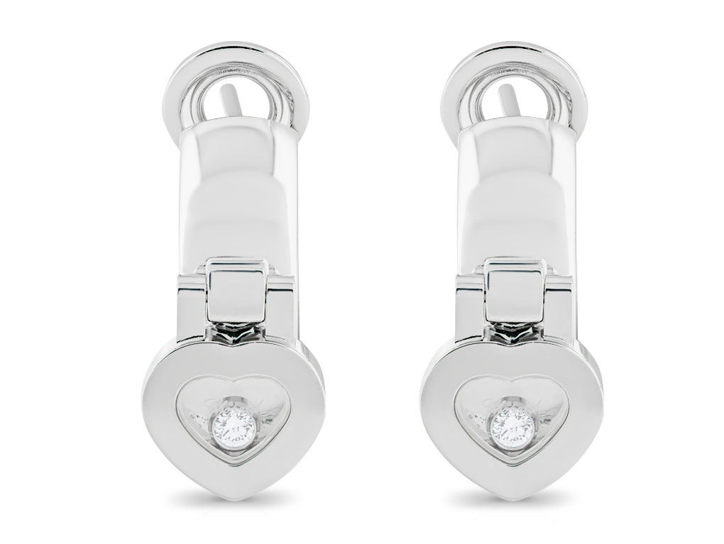 Chopard Diamond Heart Earrings (1)