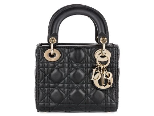 Christian Dior Mini Lady Dior Back Leather Bag (2)