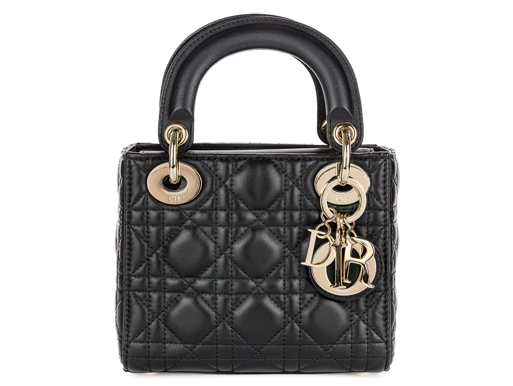 Christian Dior Mini Lady Dior Back Leather Bag (2)