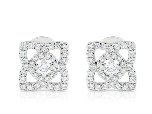 De Beers Enchanted Lotus LM Stud Earrings (1)