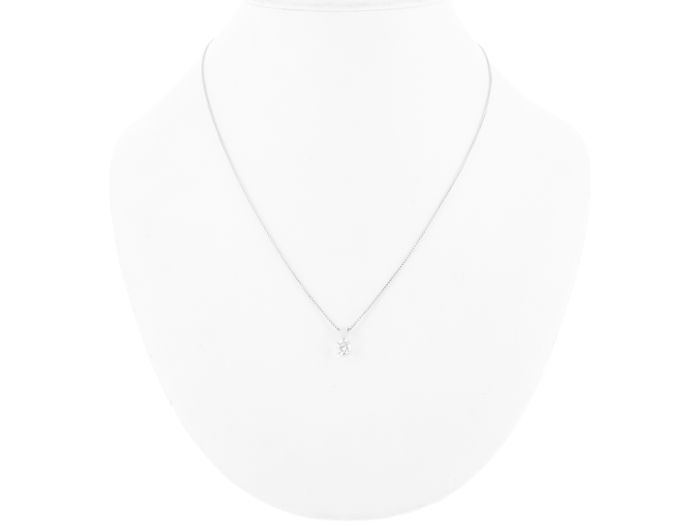 Diamond Drop Pendant on Chain - Image 3