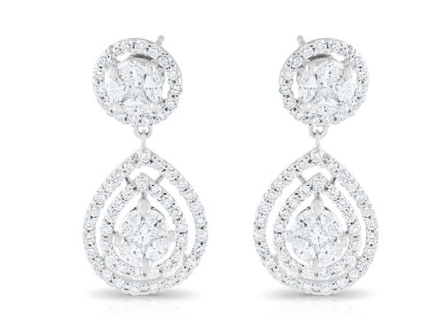 Diamond Raindrop Earrings