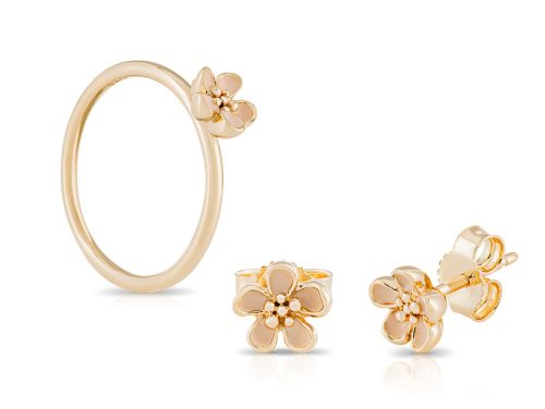Flower Ring & Earring Set (5)