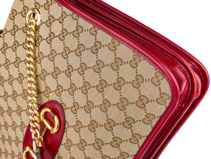 Gucci Brown Monogram Calskin Medium Horsebit 1955 Tote Bag - Image 3