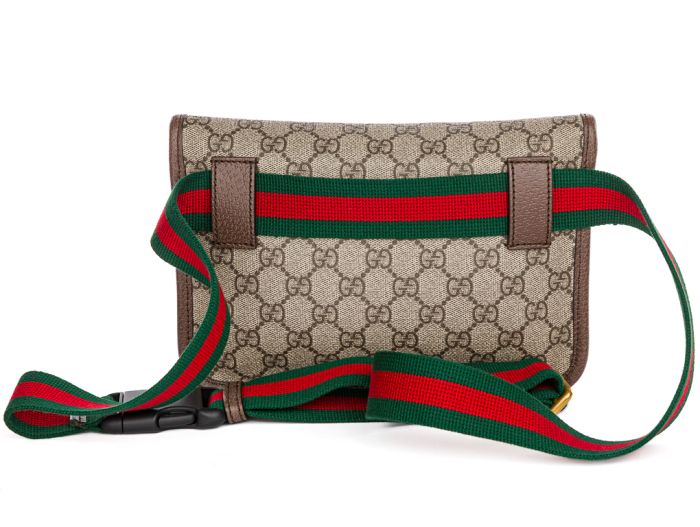 Gucci Brown Ophidia GG Supreme Canvas Belt Bag - Image 4