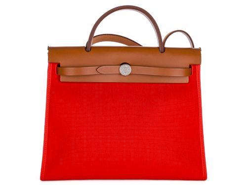 HERMES RED HERBAG 31 BAG
