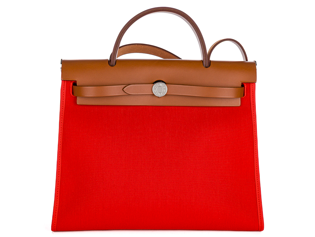 HERMES RED HERBAG 31 BAG