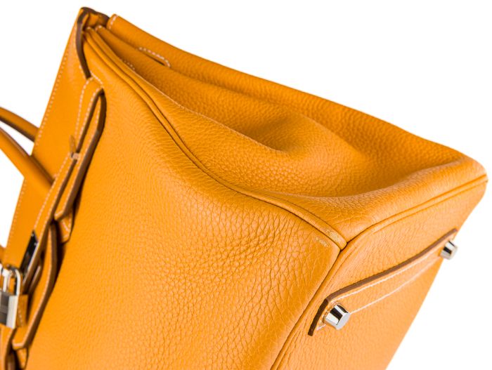 Hermès Birkin 35 Jaune Ambre Togo Palladium Hardware Bag - Image 3