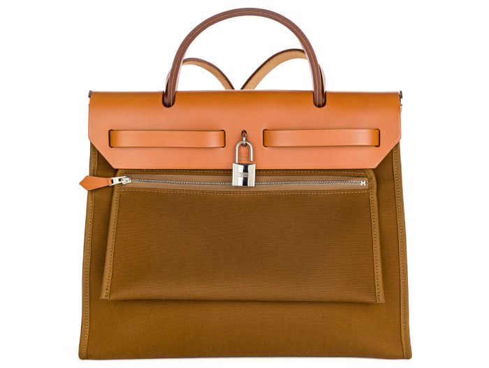 Hermès Brown Herbag 31 Bag - Image 5