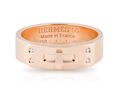 Hermes Diamond Kelly Ring, Small Model