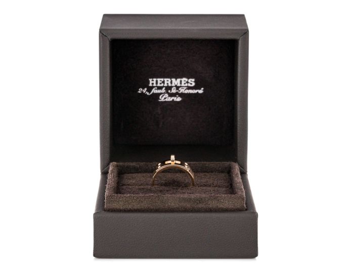 Hermes Diamond Kelly Ring, Small Model - Image 4
