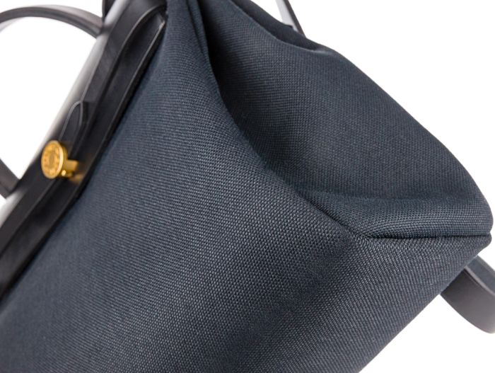 Hermès Herbag 31 Black Swift and Canvas Bag - Image 5