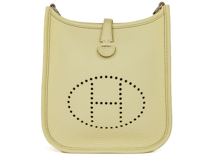 Hermes Mini 16cm Yellow Evelyne Crossbody Bag