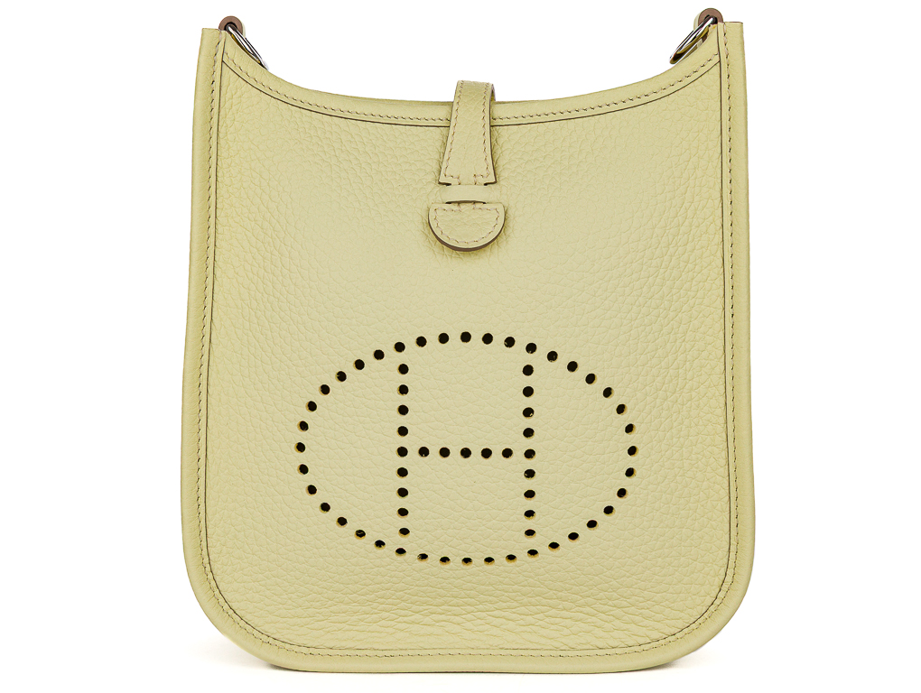 Hermes Mini 16cm Yellow Evelyne Crossbody Bag