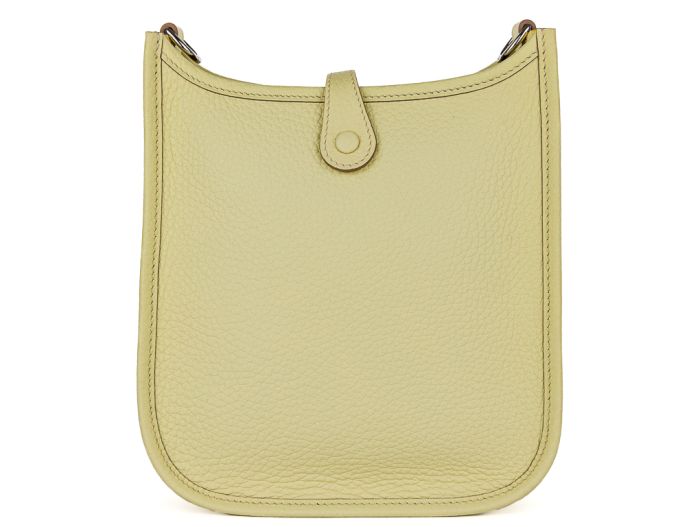 Hermes Mini 16cm Yellow Evelyne Crossbody Bag - Image 4