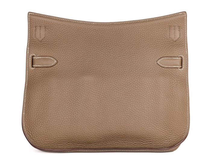 Hermes Taupe Jypsiere 28 Leather Bag - Image 4