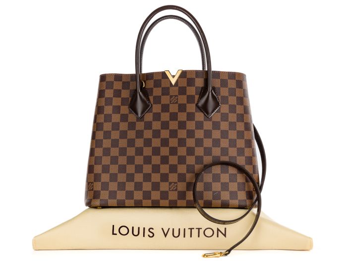 Louis Vuitton Brown Ebene Damier Kensington Bag - Image 6