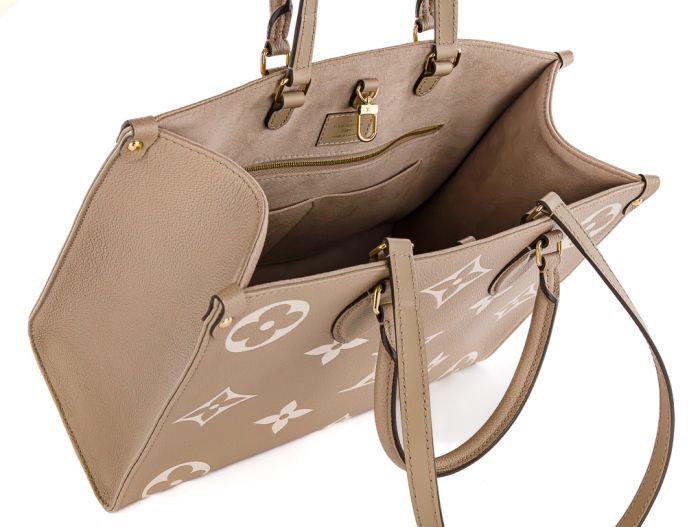 Louis Vuitton Dove Grey OnTheGo MM Bag - Image 4