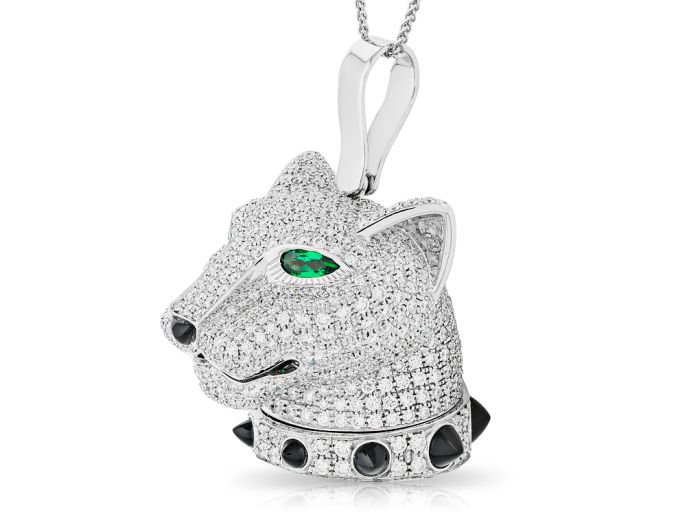Panther Diamond Onyx Necklace - Image 2