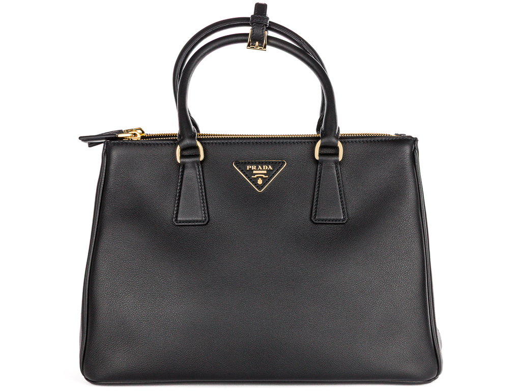 Prada Galleria Black Leather Large Bag
