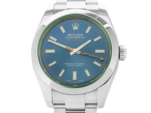 Rolex Milgauss 40mm Blue Chromalight Watch