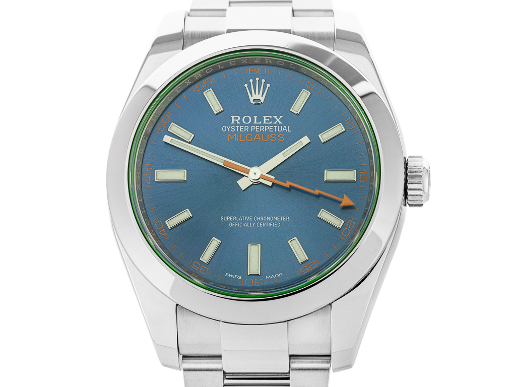 Rolex Milgauss 40mm Blue Chromalight Watch