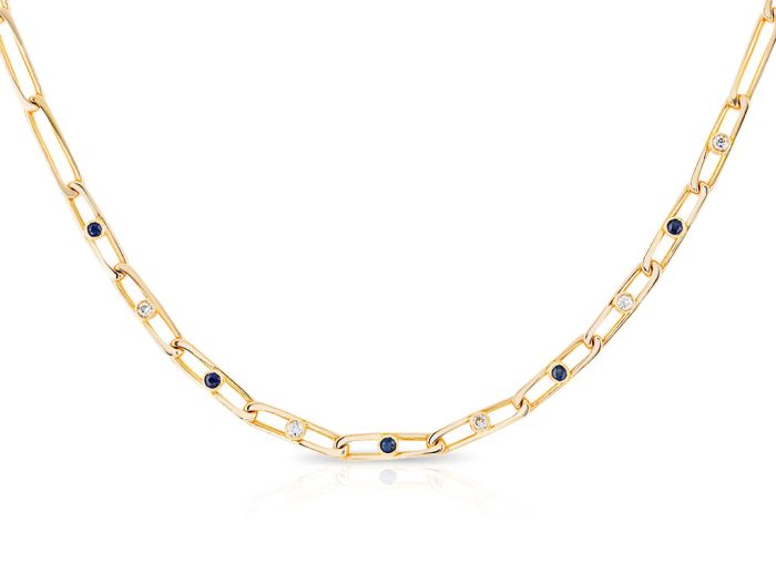 Sapphire & Diamond Necklace (1)