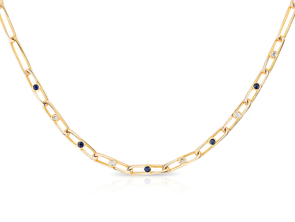 Sapphire & Diamond Necklace (1)