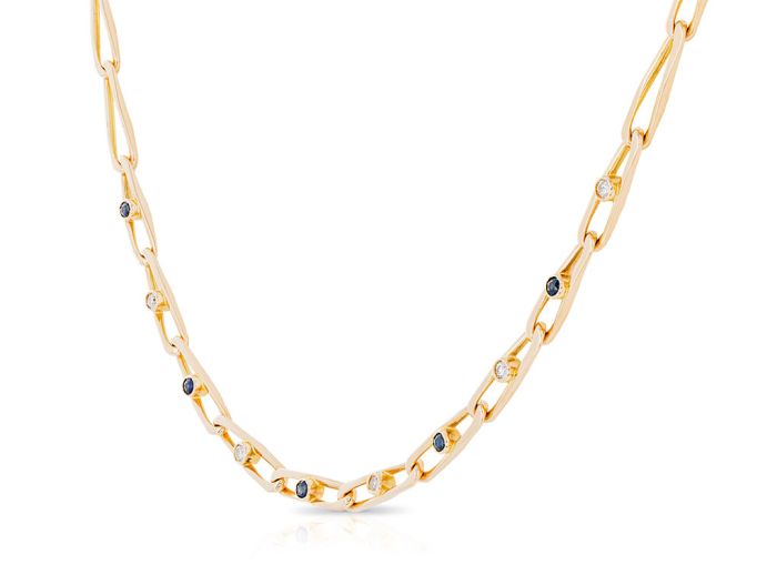 Sapphire & Diamond Necklace - Image 2