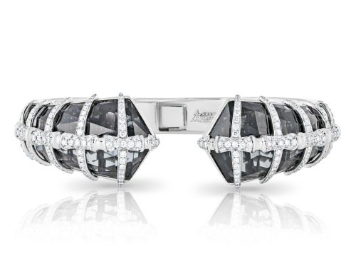 Stephen Webster Verne Sushi Hematite Diamond Bangle Bracelet
