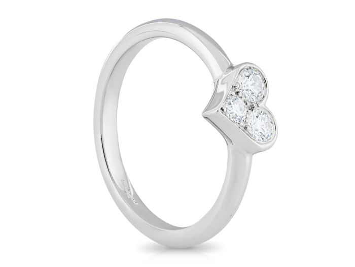 Tiffany & Co Sentimental Diamond Heart Ring - Image 2