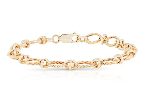 Twisted Rope Knot Link Bracelet (1)