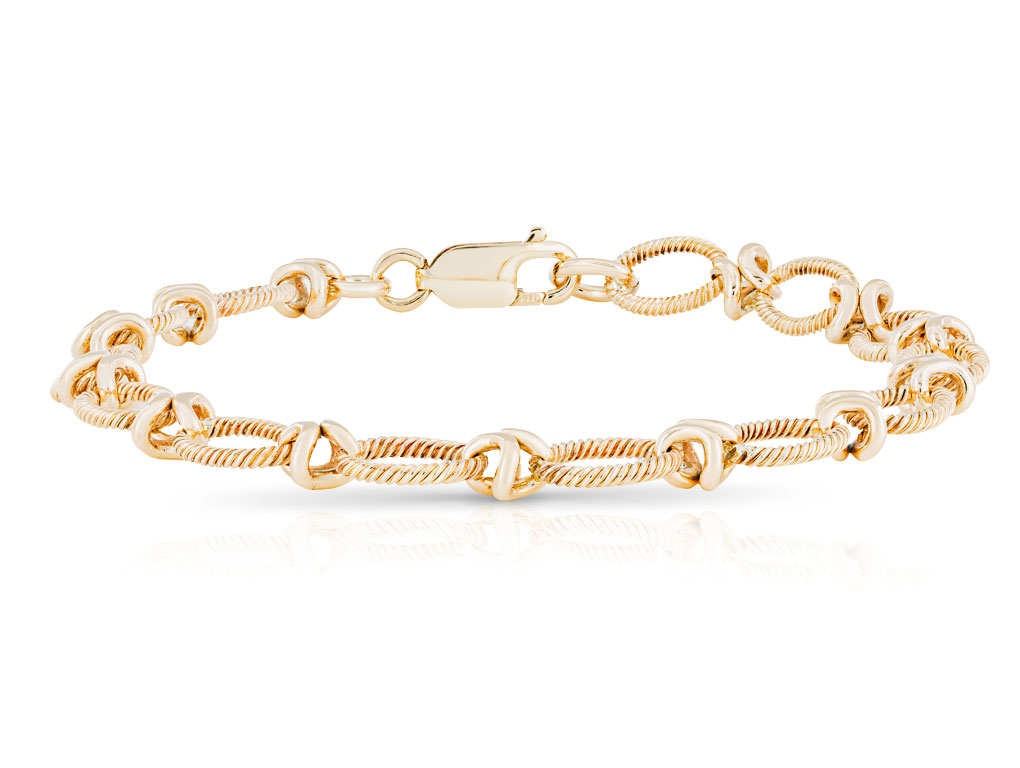 Twisted Rope Knot Link Bracelet (1)