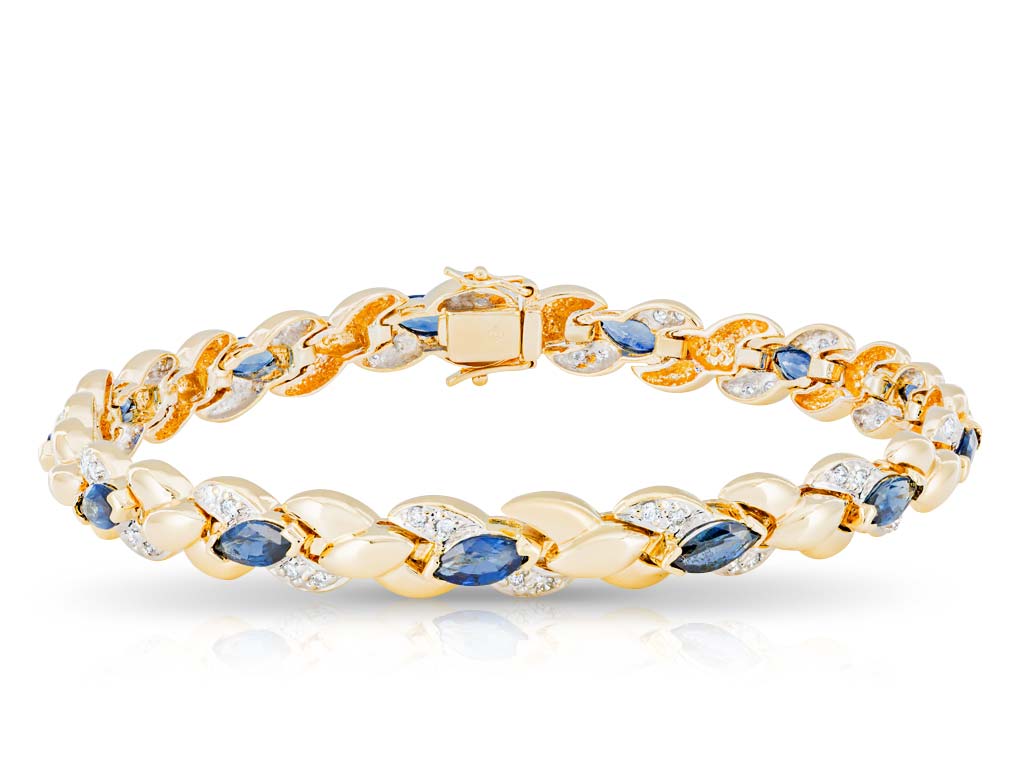 0ct Sapphire & 0ct Diamond Bracelet