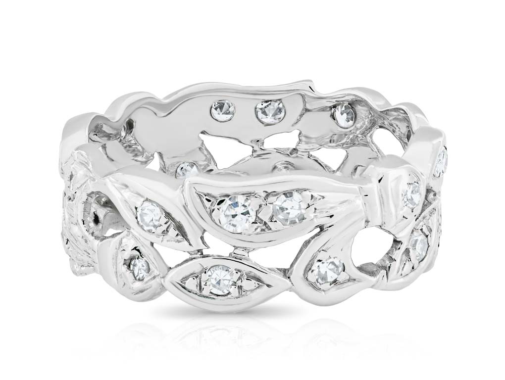 1.10ct Floral Diamond Eternity Ring (1)