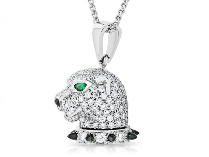Panther Diamond Onyx Necklace - Image 2