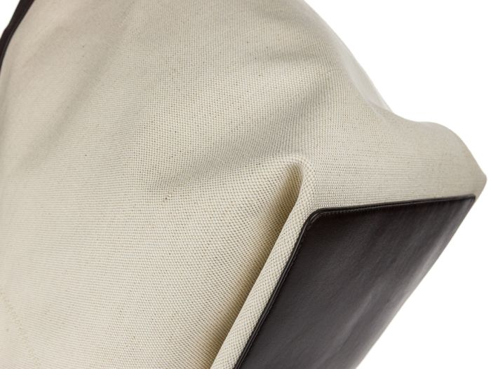 Bottega Veneta Flip Flap Intrecciato-Leather and Canvas Tote Large Bag - Image 3