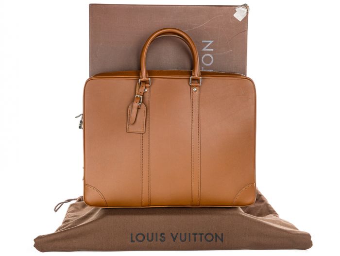 Louis Vuitton Porte-Documents Voyage PM Leather Briefcase Bag