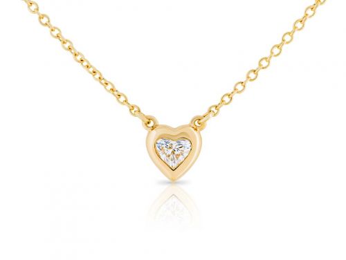 Tiffany & Co Elsa Peretti Diamonds by the Yard Heart Necklace