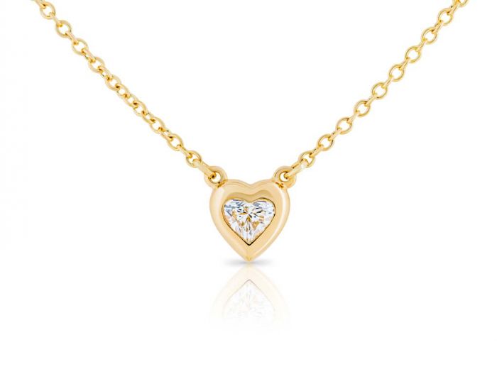 Tiffany & Co Elsa Peretti Diamonds by the Yard Heart Necklace