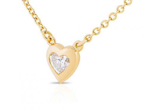 Tiffany & Co Elsa Peretti Diamonds by the Yard Heart Necklace