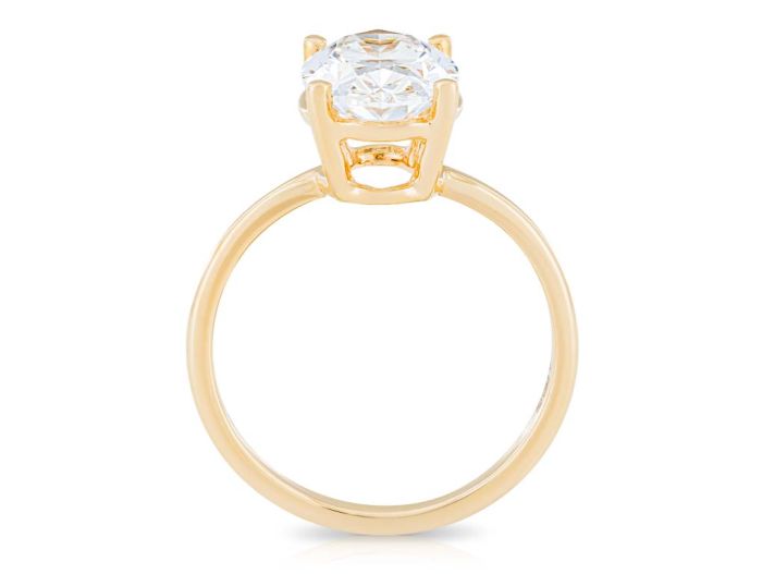 3.13ct Laboratory Oval Cut Diamond Ring (3)