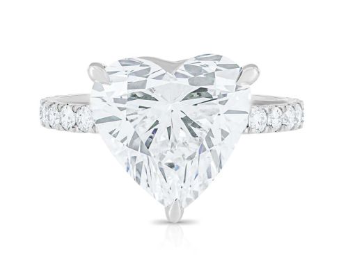 5.21ct Laboratory Grown Heart Cut Diamond Ring (1)