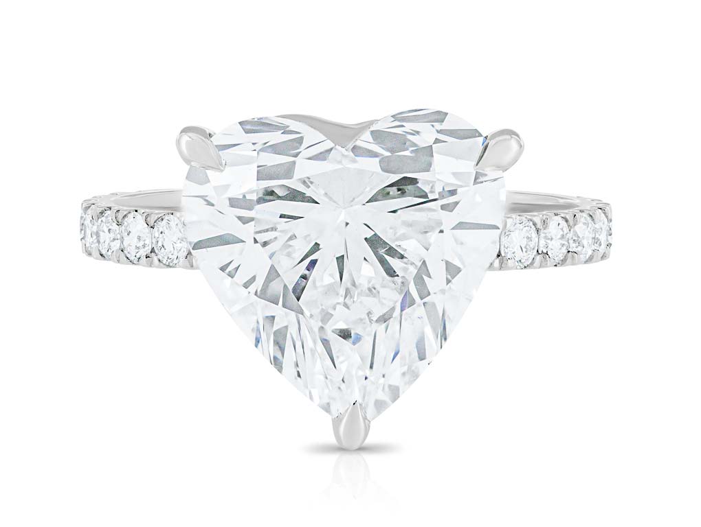 5.21ct Laboratory Grown Heart Cut Diamond Ring (1)