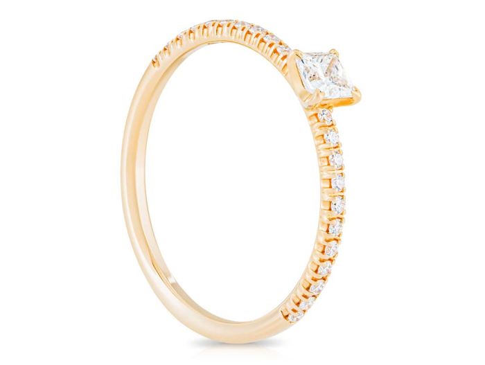Cartier Étincelle De Cartier Princess-Cut Diamond Ring 18ct Yellow Gold - Image 2