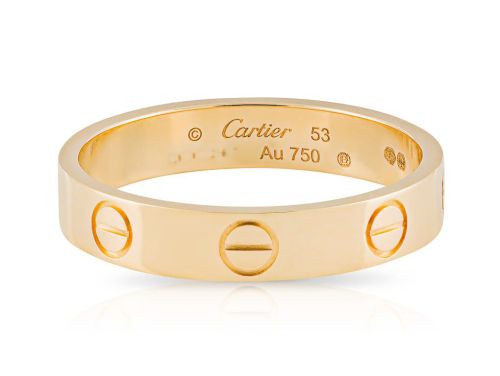Cartier Small Love 53 18ct Yellow Gold Ring